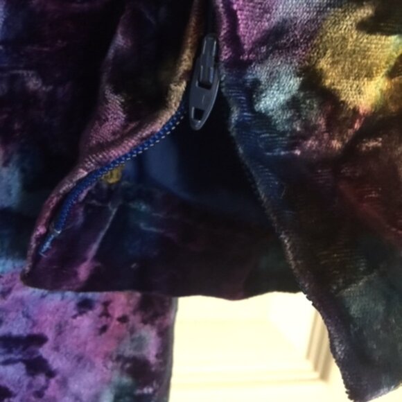 Vintage Crushed Velvet Dress Size S/M - Picture 5 of 6